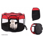 Trade Shop Traesio-tenda Portatile Pieghevole Cani Gatti Cuccia 90x90x60 Cm Zanzariera Con Borsa -