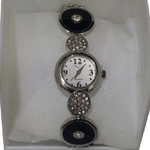 Trade Shop Traesio-orologio Da Polso Bracciale Donna Brillantini Quadrante Tondo Strass W4 -