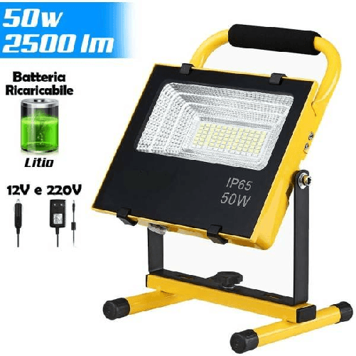 Faretto LED Portatile Ricaricabile Con Ricarica USB-C - Foto 5