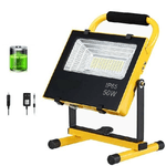 Trade Shop Traesio-lampada Faro Led Lavoro Portatile Torcia 50w Batteria Litio Luce Emergenza 2500l -