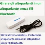 Trade Shop Traesio-ricevitore Audio Musica Wireless Bluetooth Usb Stereo Per Smartphone Tablet E Pc -