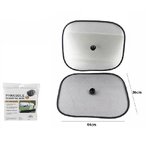 Trade Shop Traesio-set 2 Tendine Parasole Oscuranti Auto Finestre Con Ventose Rete Finestrino 70162 -