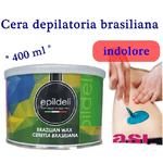 Trade Shop Traesio-cera Ceretta Depilatoria Liposolubile Brasiliana In Barattolo 400 Gr Clorofilla -