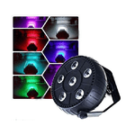 Trade Shop Traesio-proiettore Effetto Luce Flat Par Light Rgb Alta Luminosita Per Feste 6 Led 10w -