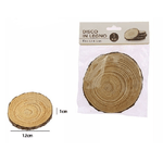 Trade Shop Traesio-disco Di Legno Base Tronco Decorativa Per Ornamento Casa 12 X 1 Cm Rotondo 72110 -