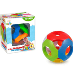 Trade Shop Traesio-pallina Colorata Educativa Con Sonaglio Diam. 11 Cm Gioco Per Bambini Mesi 10+ -