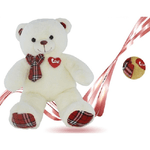 Trade Shop Traesio-orso Peluche Con Fiocco Cuoricino Alto 30cm San Valentino Colori Assortiti 94359 -