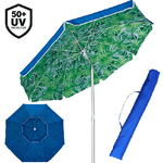 Trade Shop Traesio-ombrellone Mare Spiaggia Giardino Alluminio Grande 200cm Tropical Con Custodia -