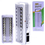 Trade Shop Traesio-lampada Di Emergenza 20 Led Smd Con Neon Ricaricabile Per Casa Auto Camper -