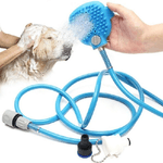 Trade Shop Traesio-guanto Con Spruzzo Acqua Spazzola Bagno Pettinare Peli Massaggiante Per Cane Gatto -