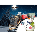 Trade Shop Traesio-trenino Elettrico Con Luci E Suoni Sotto Albero Di Natale Diametro ø 78cm 90127 -