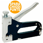 Trade Shop Traesio-pinzatrice Graffatrice Tridirezionale Manuale Spara Chiodi Con 500 Punte Prof -