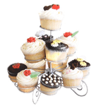 Trade Shop Traesio-stand Supporto Espositore Per Cupcakes Dolci Dolcetti 13 Posti In Metallo -