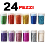 Trade Shop Traesio-24 Porporina Glitter Grana Fine Decorazioni Pittura Natale Lavoretti Casa Scuola -