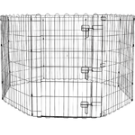 Trade Shop Traesio-recinzione In Metallo Per Cani Pieghevole Per Esercizio 152,4 X 152,4 X 91,4 Cm -