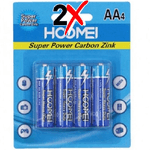 Trade Shop Traesio-confezione Da 8 Batterie Pile Stilo Super Power Zinco Aa 1,5v Super Potenti -