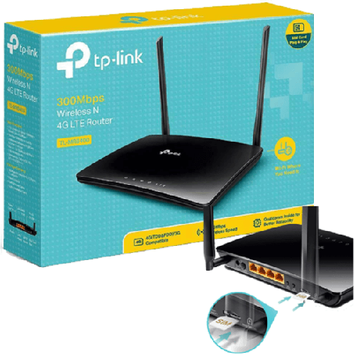 Trade Shop Traesio-tp-link Tl-mr6400 Router Wireless 4g Lte Wi-fi N300 Con Sim Scheda Dati Modem -