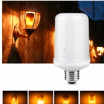 Trade Shop Traesio-lampada Led Effetto Fiamma Lampadina E27 4w 1300k Emulazione Fuoco Sfarfallio -