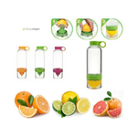 Trade Shop Traesio-borraccia Citrus Zinger Bottiglia Infusione Spremiagrumi Corsa Palestra -