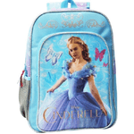 Trade Shop Traesio-zaino Americano Cindarella In Poliestere 40 Cm Disney Cenerentola Azzurro -