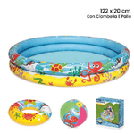 Trade Shop Traesio-piscina 2 Anelli Per Bambini Barriera Corallina 122x20cm Palla Salvagente 51124 -