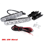 Trade Shop Traesio-faro Pilot Drl S-5 Supplementare Fendinebbia Per Auto Fuoristrada 12v 5 Led 5w -