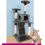 Trade Shop Traesio-tiragraffi Per Gatti Albero Parco Giochi Gioco Tira Graffi Gatto H120 Cm -