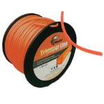 Trade Shop Traesio-filo Per Decespugliatore Quadrato 4mm Bobina 100mt Tagliaerba Cavo Matassa Rosso -