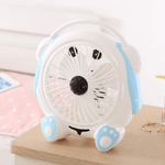 Trade Shop Traesio-ventilatore Tavolo 3 Ventole A Forma Di Cane Cartoon Silenzioso Colorato -