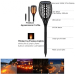 Trade Shop Traesio-faretto Luce Solare 96led Effetto Fiamma Impermeabile Ip65 Illuminazione Giardino -