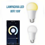 Trade Shop Traesio-lampadina Smart Led Wifi E27 10w 2700k 6400k Dimmerabile Ios Android Alexa Google -