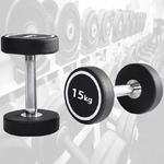 Trade Shop Traesio-manubrio Singolo Professionale In Vinile Da 15 Kg Pesi Palestra Fitness Sport -