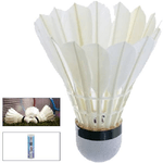 Trade Shop Traesio-set 6 Pz Volano Lento Professionale Volani Palline Per Badminton Colore Bianco -