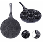 Trade Shop Traesio-padella Antiaderente Per Waffle A 7 Cialde Rotonde Accessori Per Cucinare Casa -