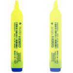 Trade Shop Traesio-set 6 Pezzi Evidenziatore Giallo Penna Penne Fluo Evidenziatori Scuola Ufficio -