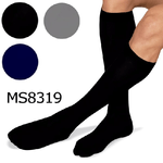 Trade Shop Traesio-set 12 Paia Calze Calzini Lunghi Uomo Cotone Tinta Unita Nero Blu Grigio Ms8319 -