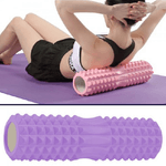 Trade Shop Traesio-rullo Fitness Pilates Schiuma Tubo Esercizi Palestra Yoga Massaggi Schiena 45x13 -