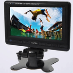 Trade Shop Traesio-mini Televisore Mp3 Monitor 7.8 Pollici Con Supporto Da Auto Telecomando -