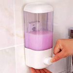 Trade Shop Traesio-dispenser Erogatore Per Sapone Liquido Contenitore A Muro Casa Negozio 500 Ml -