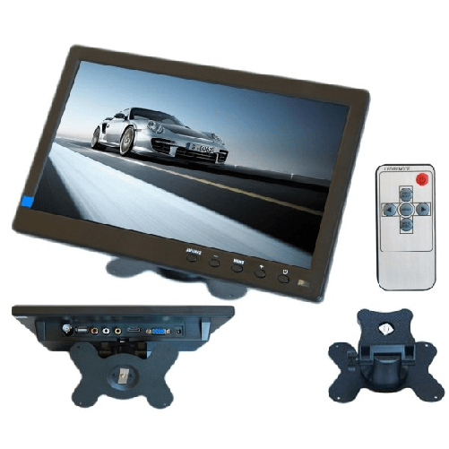 Trade Shop Traesio-tv Televisore Monitor Lcd Digitale 10.1' Tft Per Videosorveglianza Vga Bnc Hdmi -