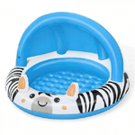 Trade Shop Traesio-piscina Con Fondo Gonfiabile Safari Con Protezione Raggi Uv 97x66cm Bambini 52559 -