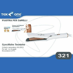 Trade Shop Traesio-piastra Per Capelli Tekone 321 Ergonomica Acconciatura Lisci Mossi Hair Style -