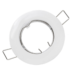 Trade Shop Traesio-porta Faretto Portafaretto Fisso Incasso Lampadine Lampada Led Gu10 Bianco 60mm -