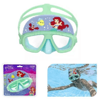 Trade Shop Traesio-maschera Subacquea Ariel Per Bambini Regolabili Nuoto Piscina Mare Estate 3+ -