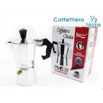 Trade Shop Traesio-caffettiera Moka Macchinetta Caffè Espresso Napoletano Misura 1/2 Tazza -