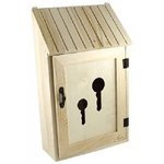 Trade Shop Traesio-cassetta Porta Chiavi Postale Legno Portachiavi Appendichiavi Key Box Decoupage -