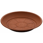 Trade Shop Traesio-piatto Sottovaso Tondo Piatti Vasi Fiori Piante Per Fioriera Plastica Diam. 16cm -