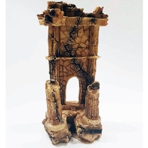 Trade Shop Traesio-colonna Romana Arco Rocciosa 5.5x4x11cm Ornamento Acquario Decorazioni Pietra -