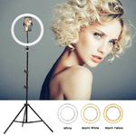 Trade Shop Traesio-anello Luce Led Fotografia Makeup Video Diffusore Circolare 10" 26cm Dimmerabile -