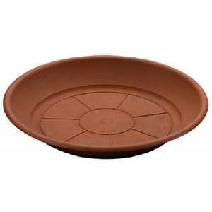 Trade Shop Traesio-piatto Sottovaso Tondo Piatti Vasi Fiori Piante Per Fioriera Plastica Diam. 28cm -